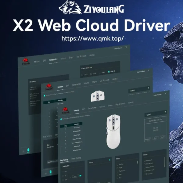 X2 Wireless Mouse,Tri-Mode Connection, PixArt PAW3311, Touch Magnetic Charging Base, Macro Gaming Mouse