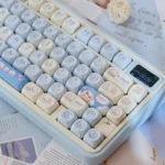 98 key PBT thermal sublimation keycaps, Compatible with magnetic switches andmechanical switches 61-87 layout ﻿