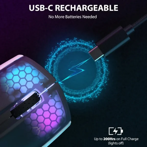 ATTACK SHARK X5 49g wireless Gaming Mouse,Bluetooth Tri-mode,PixArt Optical Sensor for PC/MAC/Wins