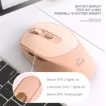 X7 Bluetooth Wireless Mouse Mice With Battery Indicator 5 Adjustable DPI for Windows Android Mac