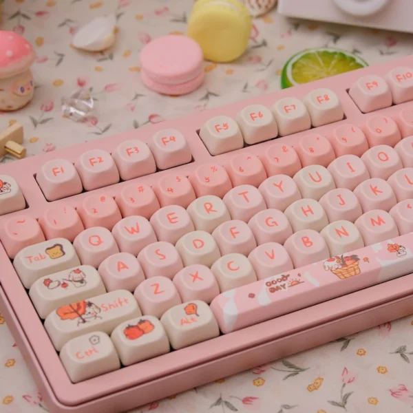 98 key PBT thermal sublimation keycaps, Compatible with magnetic switches andmechanical switches 61-87 layout ﻿