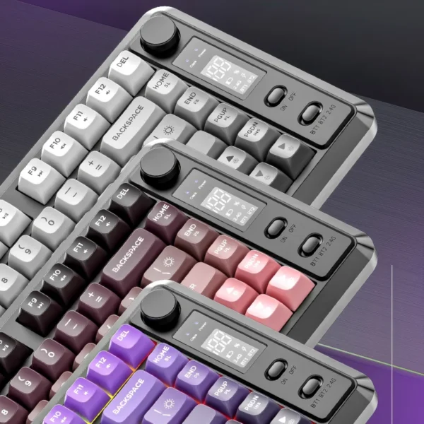 M75 Display Screen Wireless Keyboard, Bluetooth Dual-mode, PBT Gradient Ball Cap, Gaming Keyboard