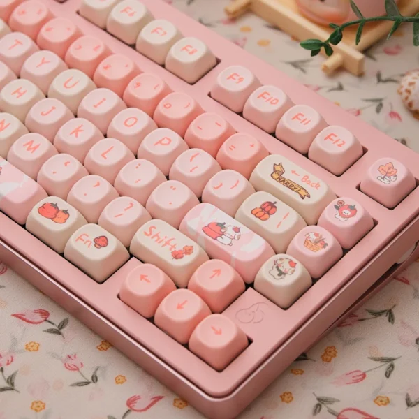 98 key PBT thermal sublimation keycaps, Compatible with magnetic switches andmechanical switches 61-87 layout ﻿