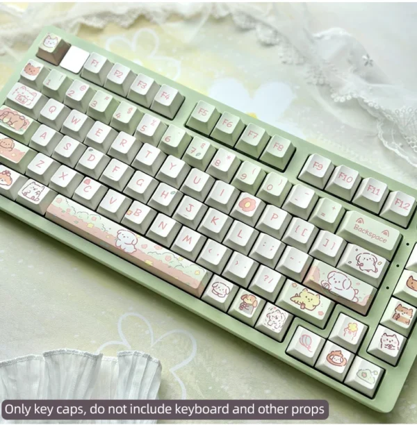 95 key keycaps, 61-84 key layouts, Cute mini keycaps,78/75/61/84/68/64 Keys