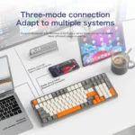 K8 Wireless Mechanical Keyboard Tri-mode Connection,100 Key,Full Key Hot Swap,lighting Effects,Gasket Muffler Structure, Laptops