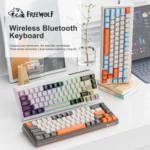 M68 Gaming Wireless Keyboard,Bluetoot Tri-Mode Connection, PBT Ball Cap, Rainbow Light, Suitable for Computers, Laptops, and Mac