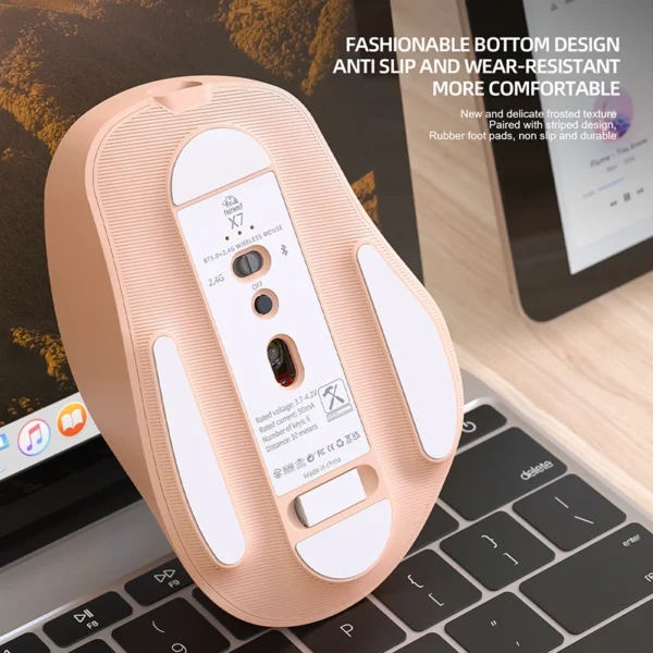 X7 Bluetooth Wireless Mouse Mice With Battery Indicator 5 Adjustable DPI for Windows Android Mac