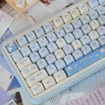 98 key PBT thermal sublimation keycaps, Compatible with magnetic switches andmechanical switches 61-87 layout ﻿