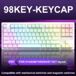 98key Contour Line Keycaps , FOR 61/65/68/75/82/84/87 KEY layout, PBT keycaps
